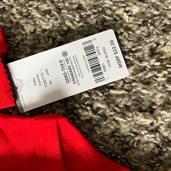 NEW NWT 3 month Christmas carters baby glitter set - Picture 6 of 6